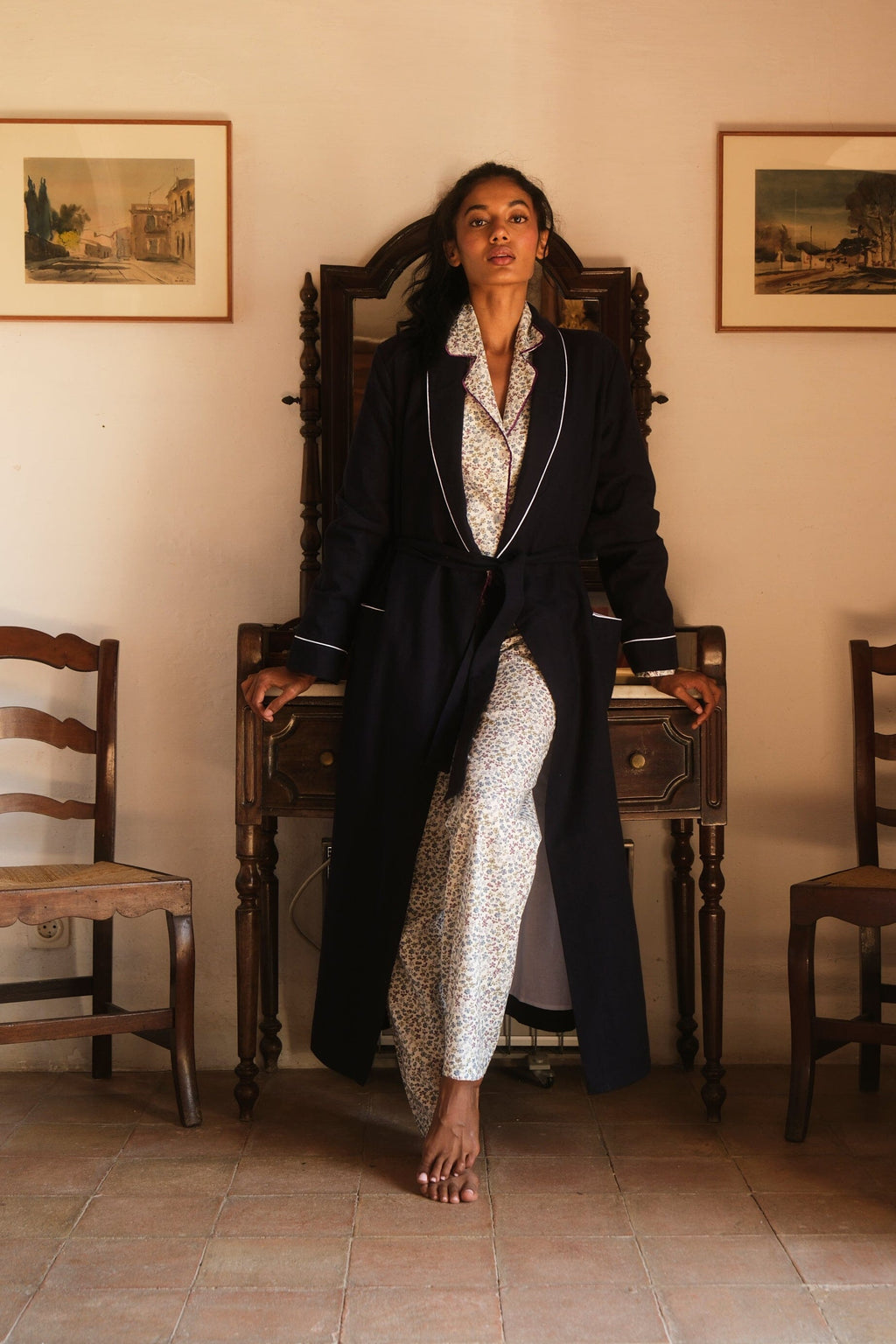 Batín Mujer Azul Navy
