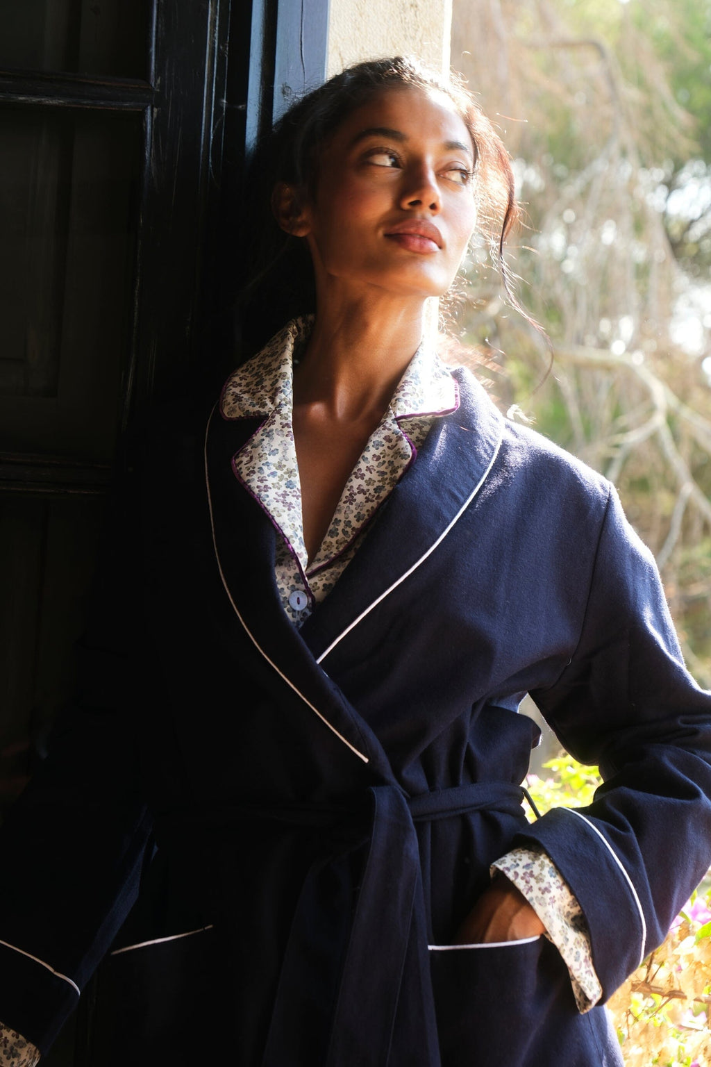 Batín Mujer Azul Navy