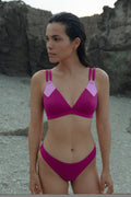 BIKINI TOP ROMBO SALITRE FUCSIA
