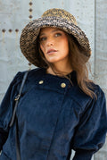 Black‑White Tetrix Hat
