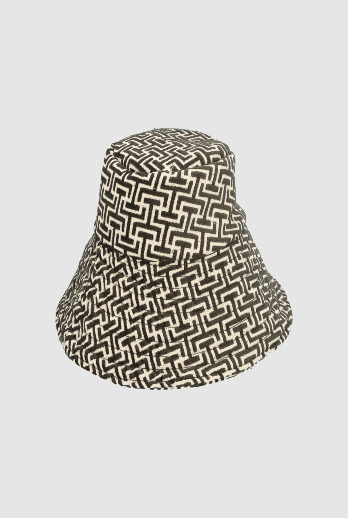 Black‑White Tetrix Hat