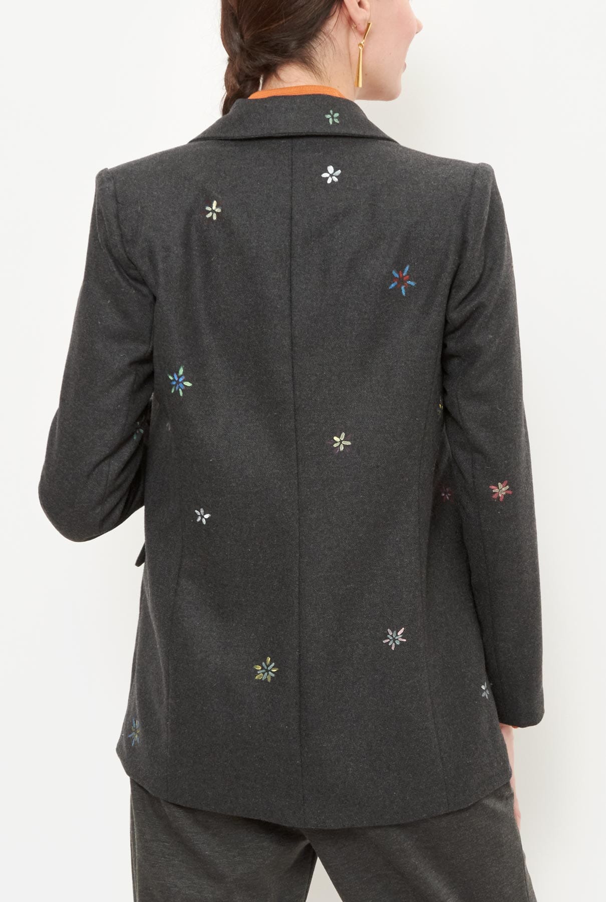 Blazer flores pintada