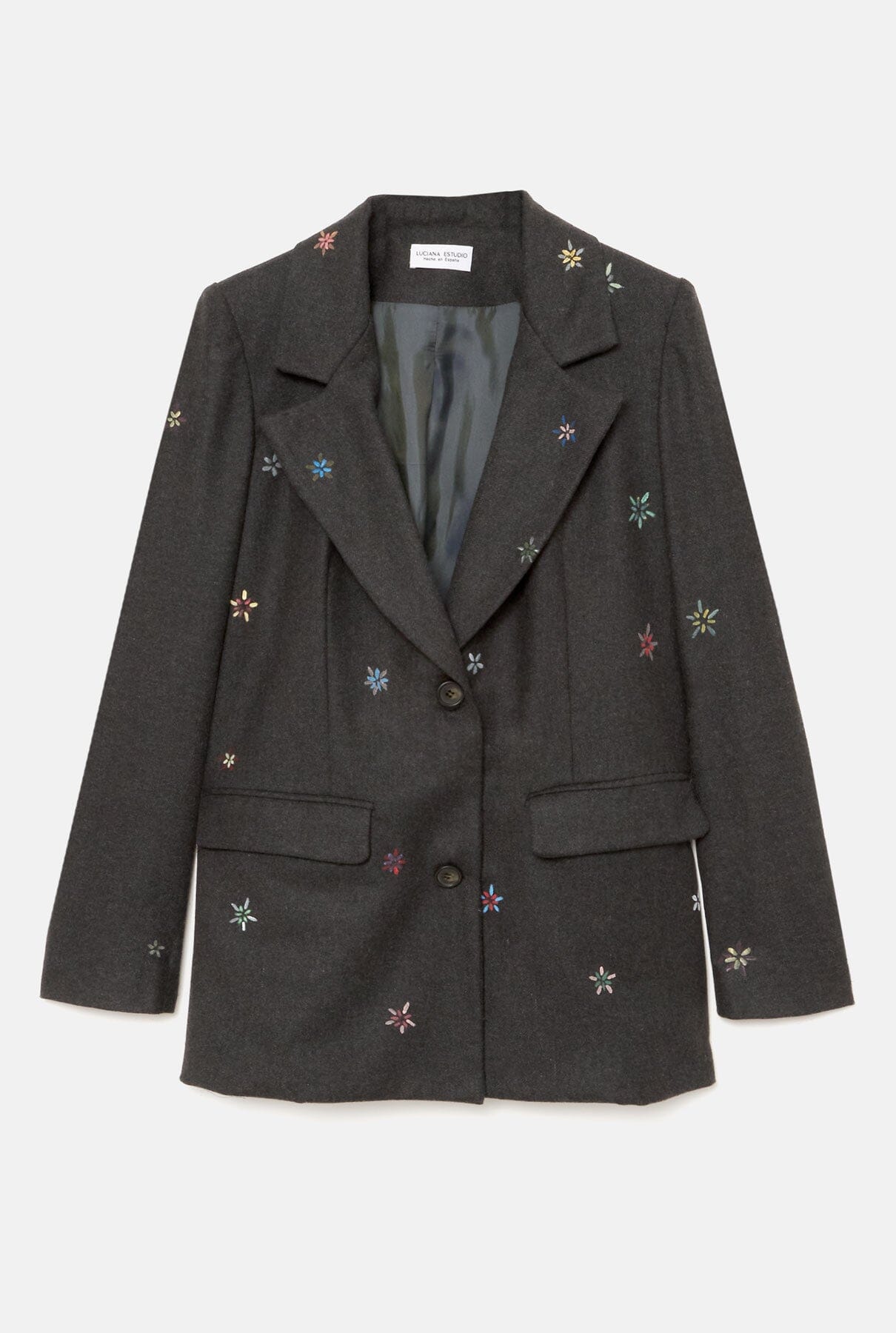 Blazer flores pintada
