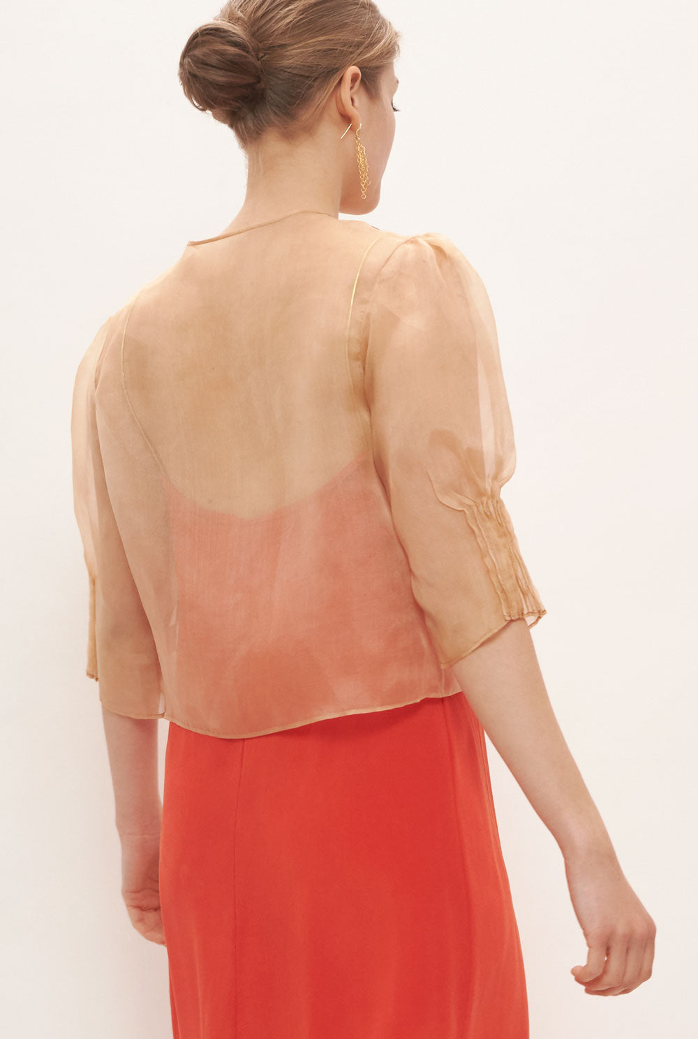 Blusa cuadros rojo