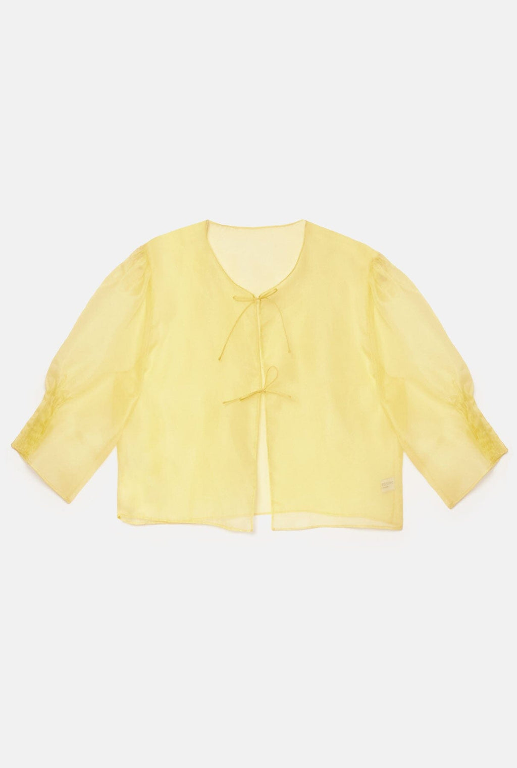 Blusa organza amarilla