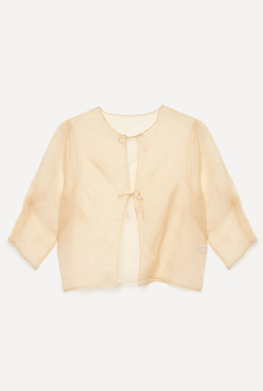 Blusa organza beige