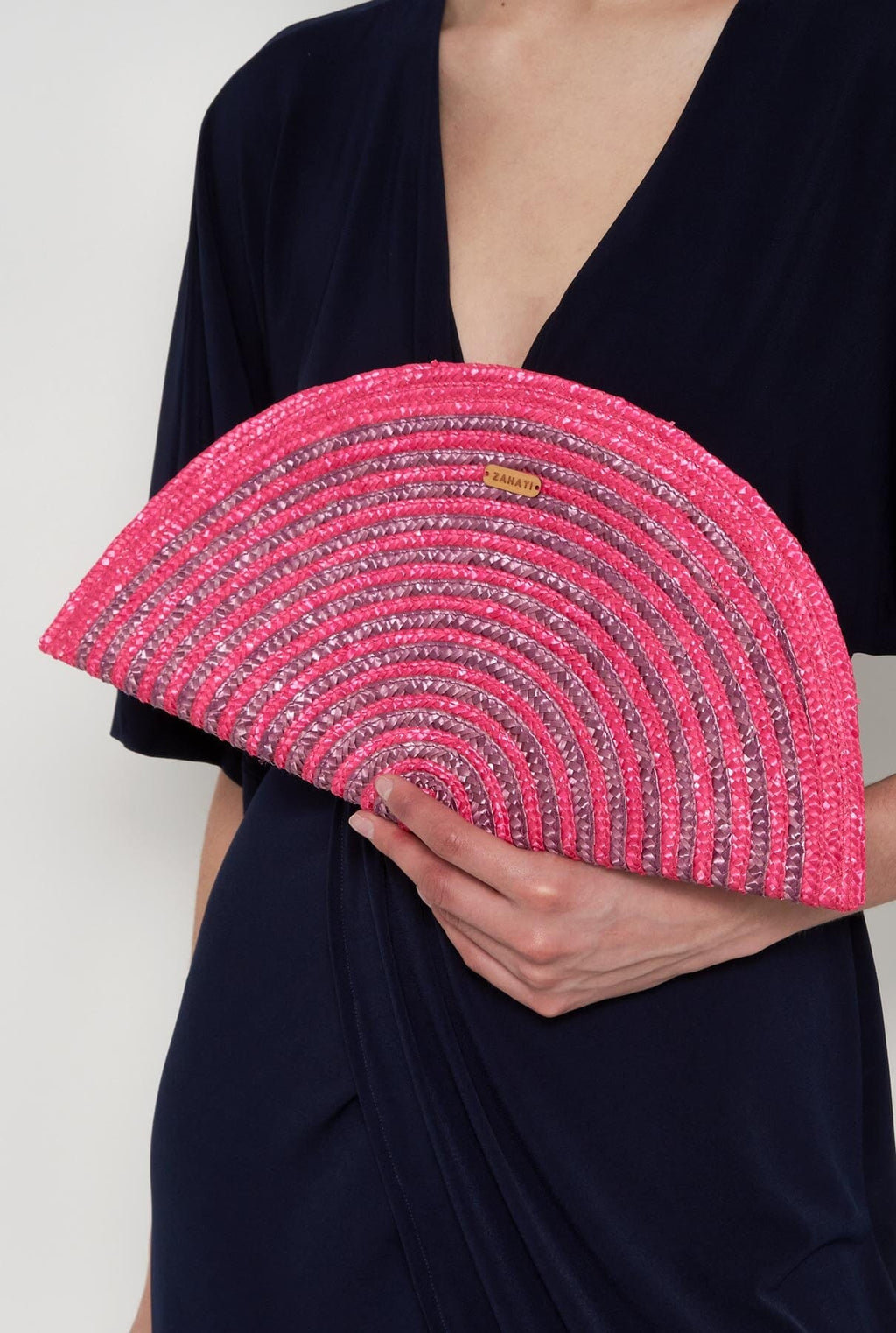 Bolso Abanico espiral fucsia