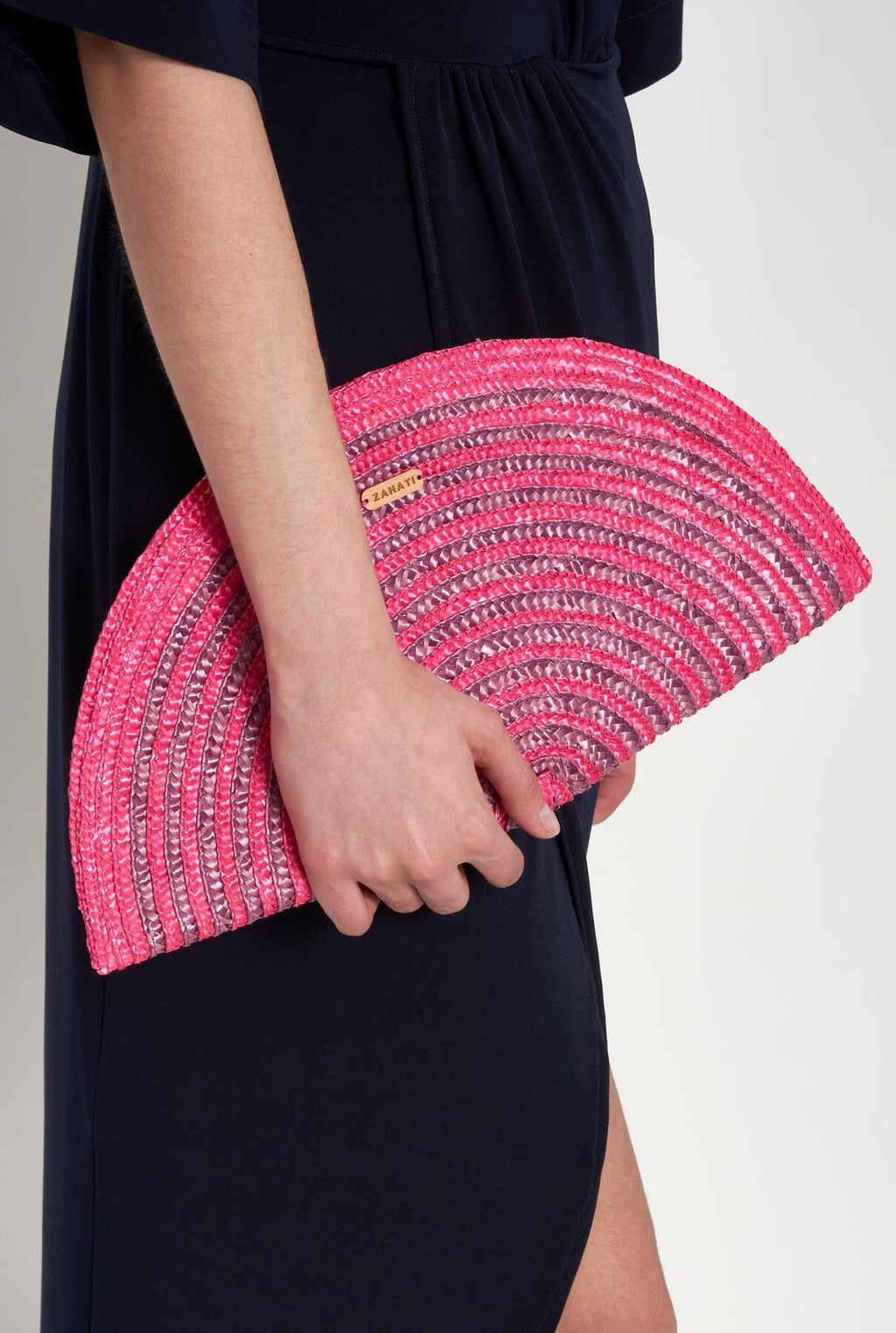 Bolso Abanico espiral fucsia