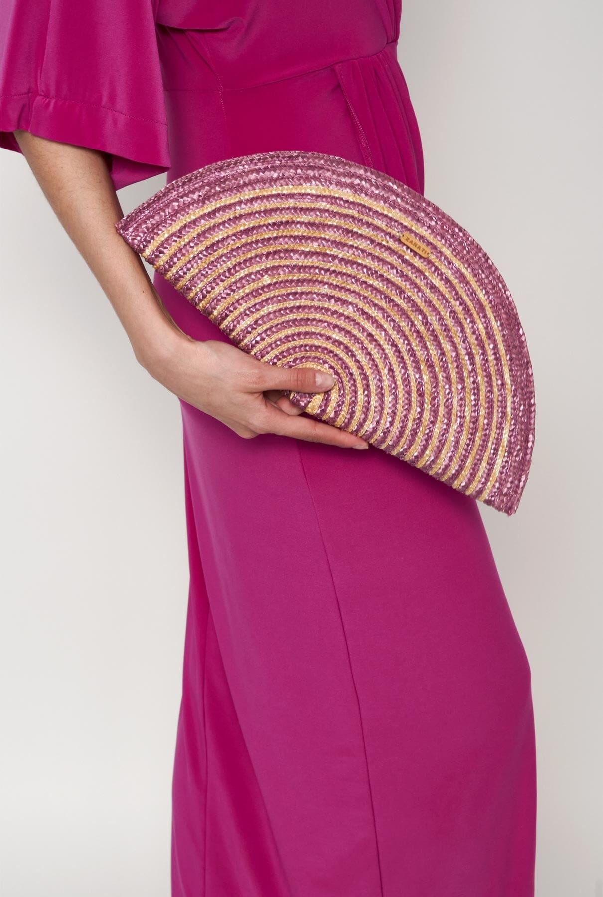 Bolso Abanico espiral morado