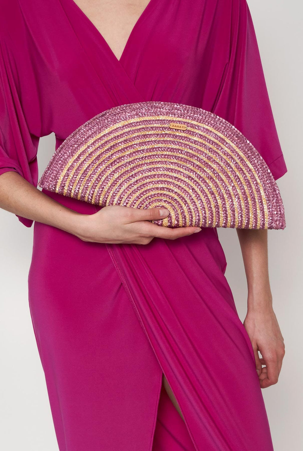 Bolso Abanico espiral morado
