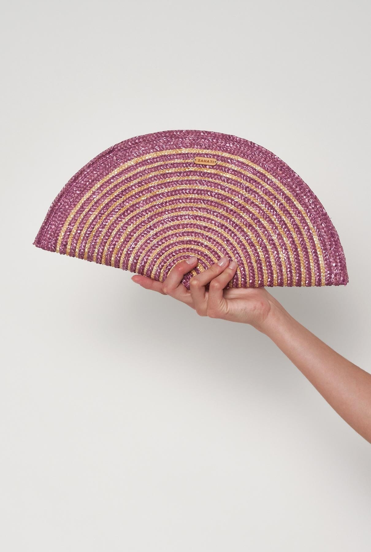 Bolso Abanico espiral morado