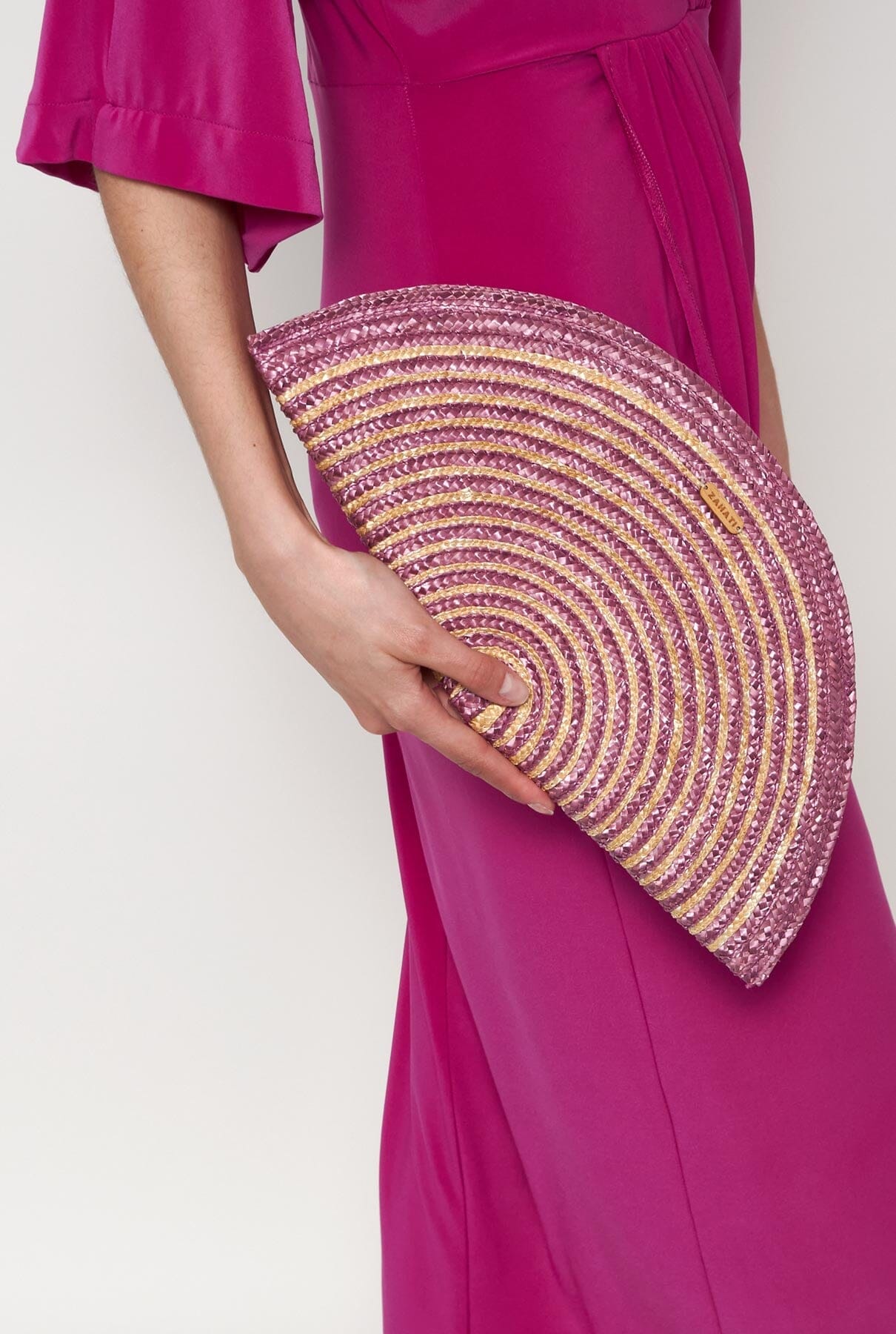 Bolso Abanico espiral morado