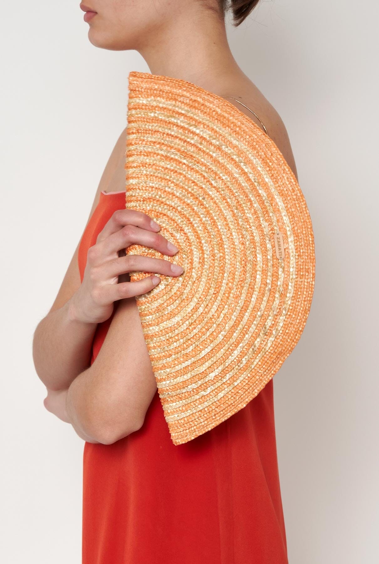 Bolso Abanico espiral naranja
