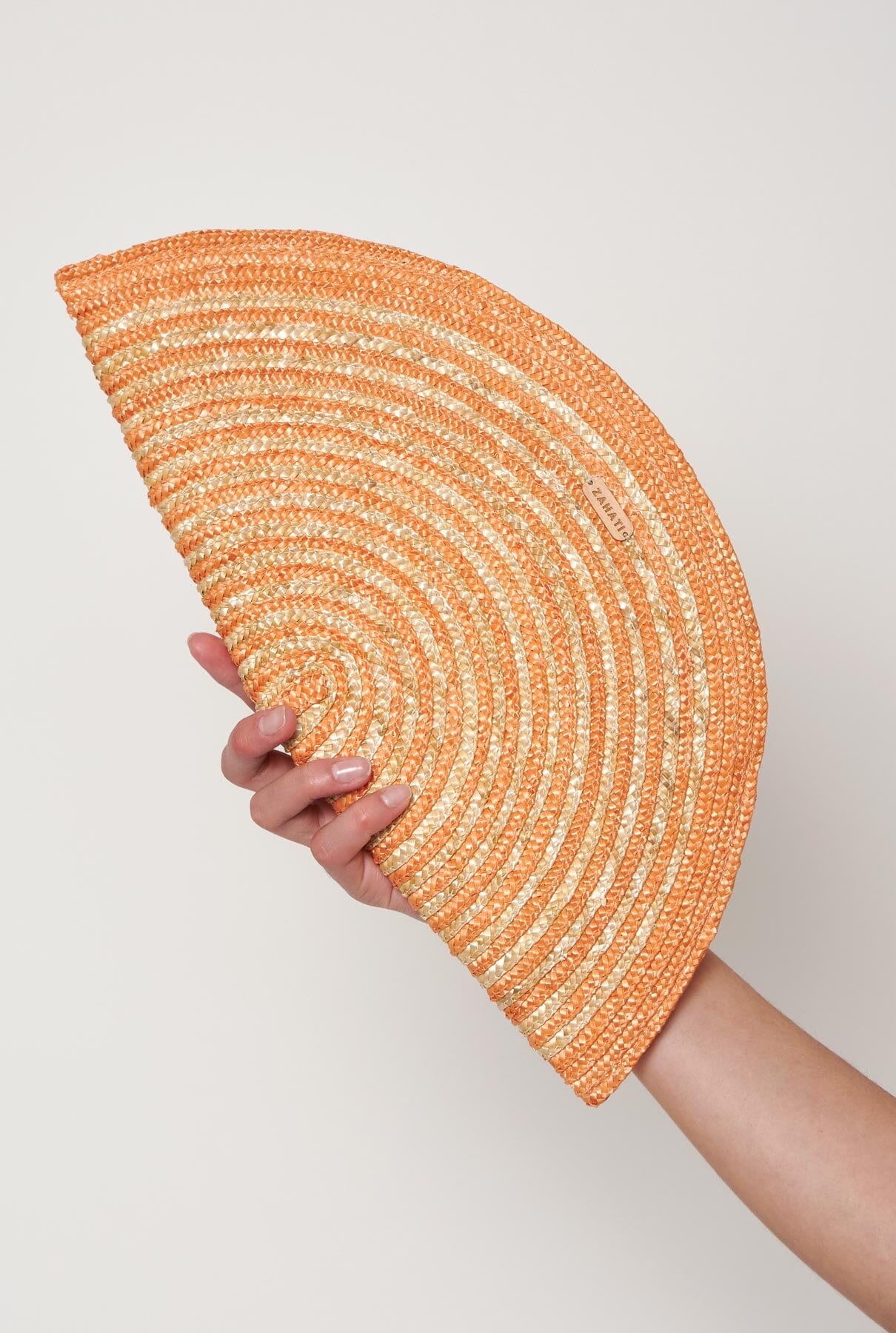 Bolso Abanico espiral naranja