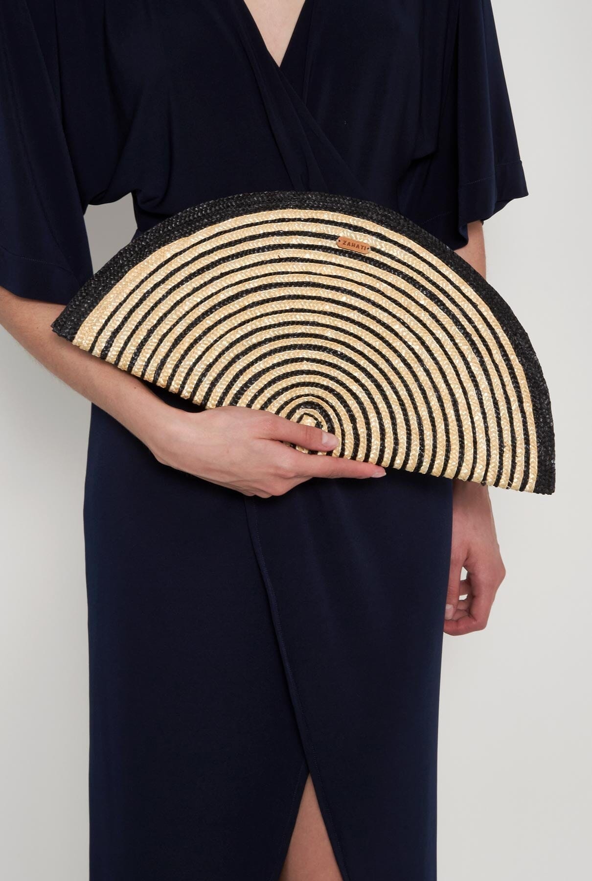 Bolso Abanico espiral negro