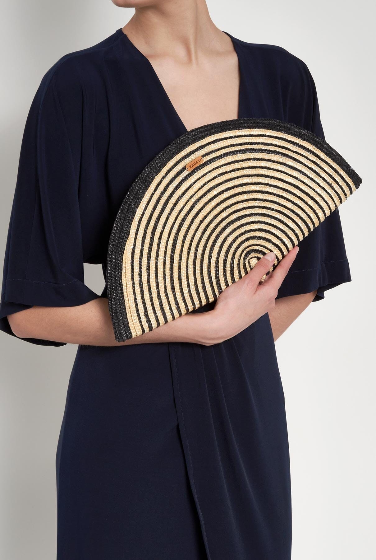Bolso Abanico espiral negro