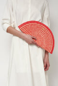 Bolso Abanico espiral rojo