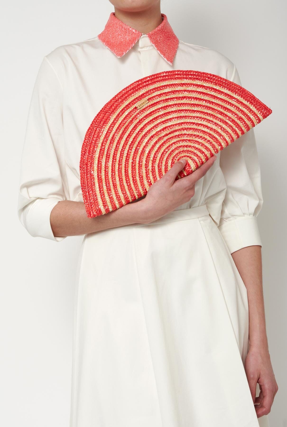 Bolso Abanico espiral rojo