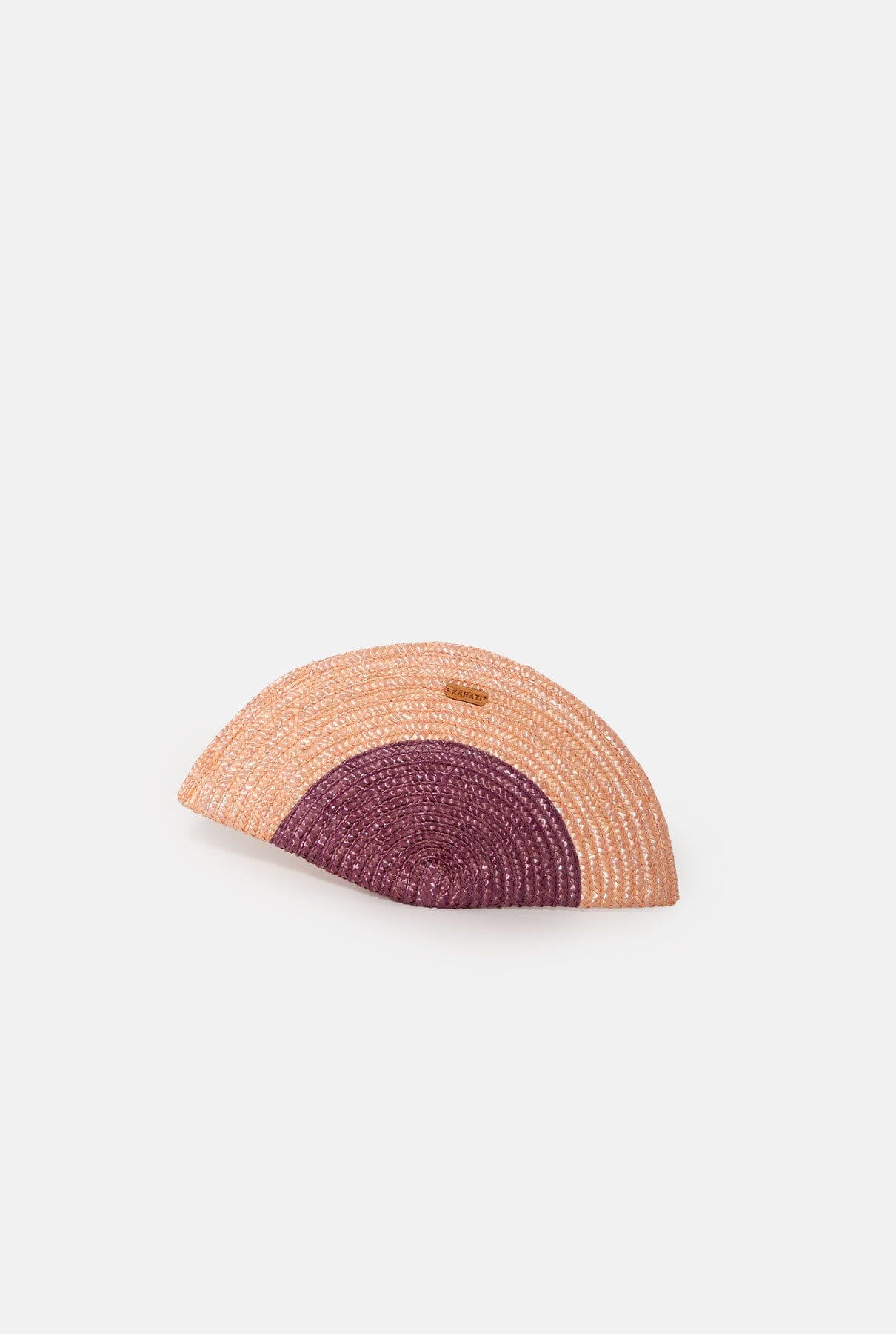 Bolso abanico rosa y morado