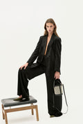 Bolso cubo Zig Zag negro + blanco