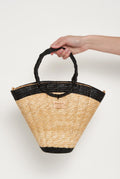 Bolso maxi shelly L bicolor negro