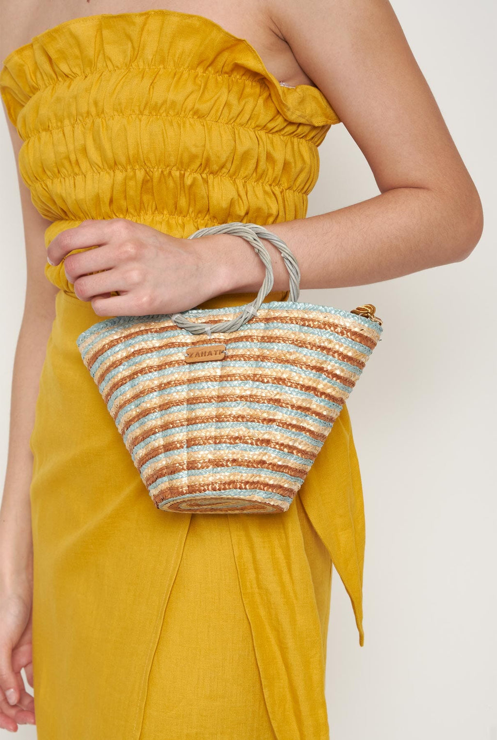 Bolso Mini shelly tricolor marrón