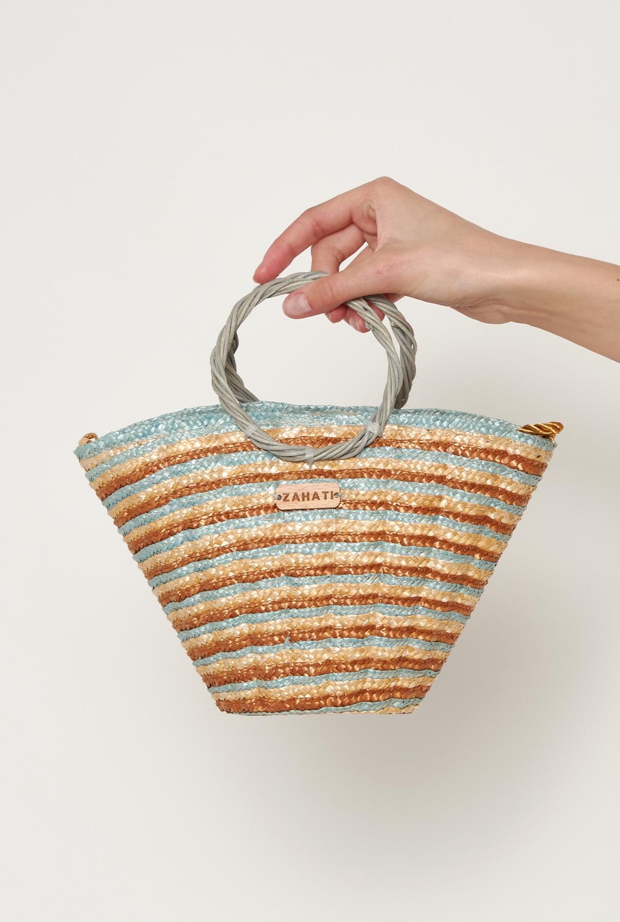 Bolso Mini shelly tricolor marrón