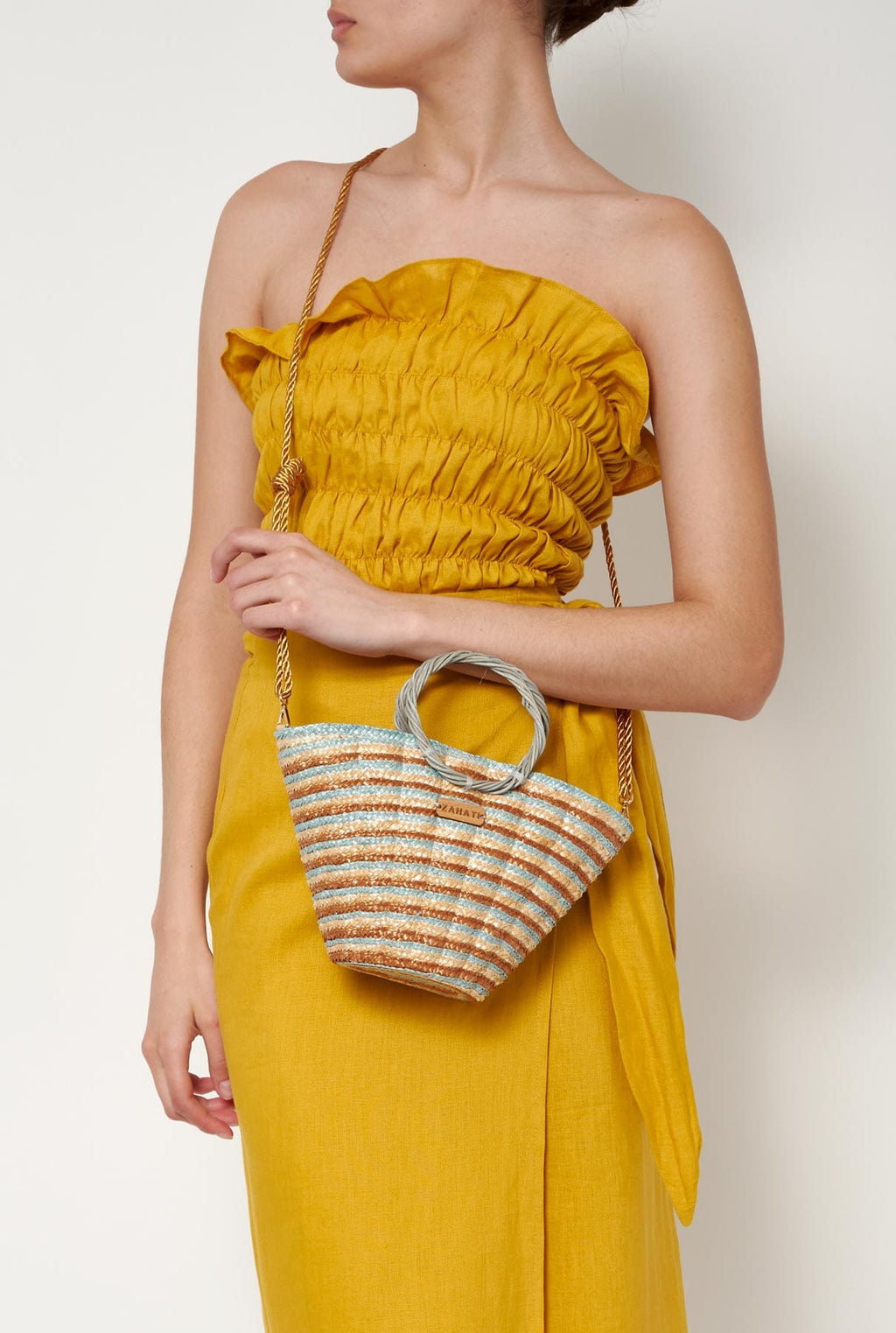 Bolso Mini shelly tricolor marrón