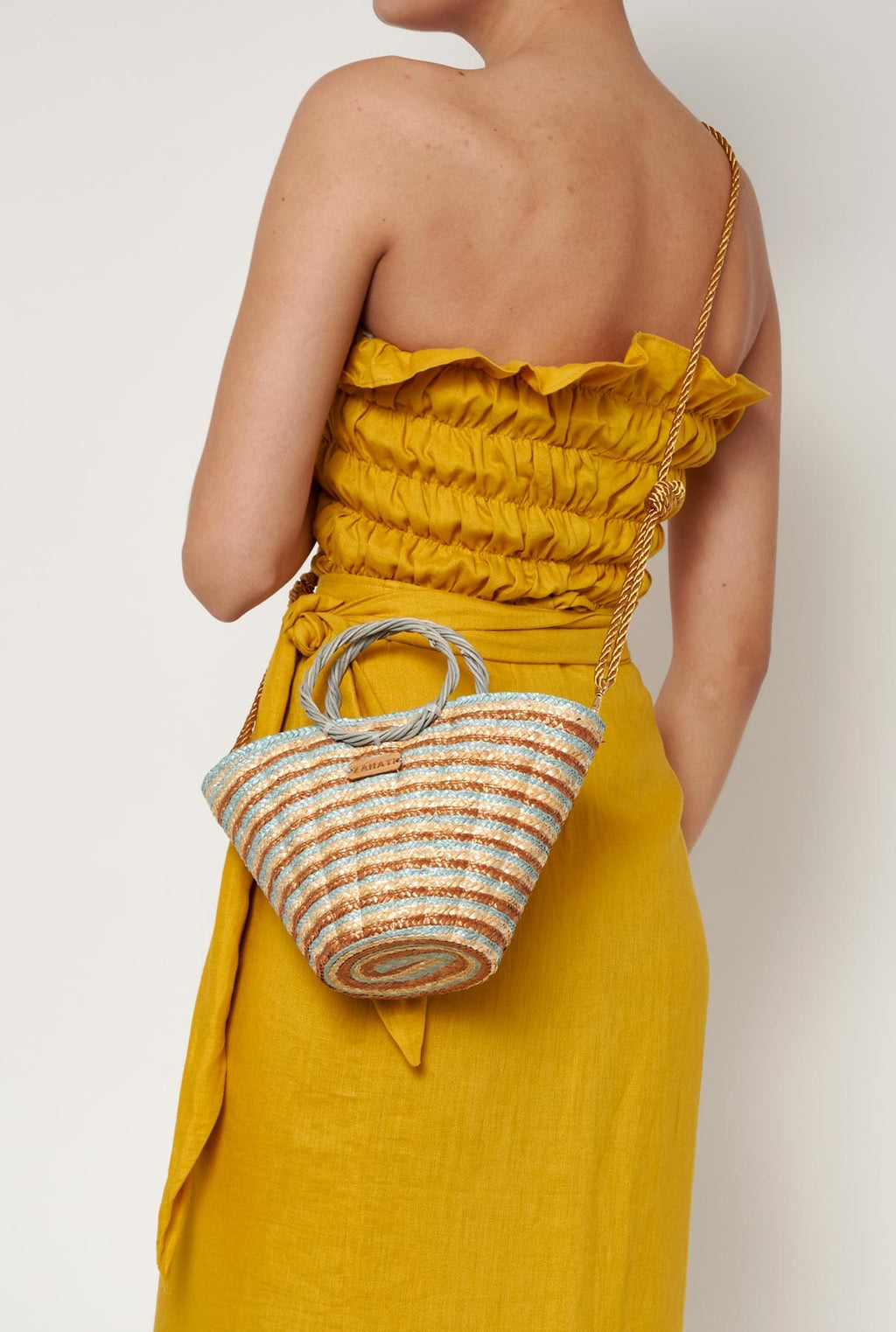 Bolso Mini shelly tricolor marrón