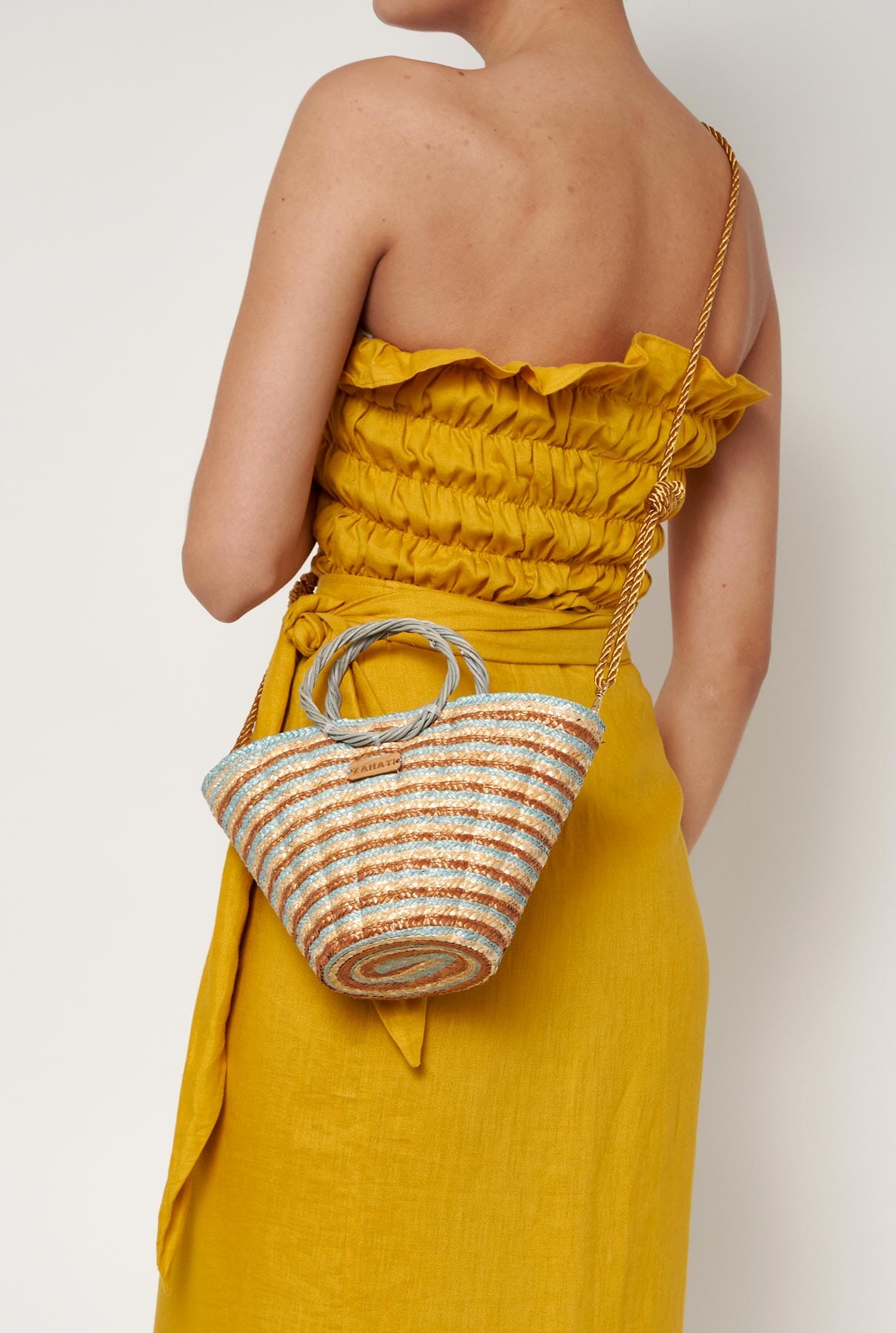 Bolso Mini shelly tricolor marrón