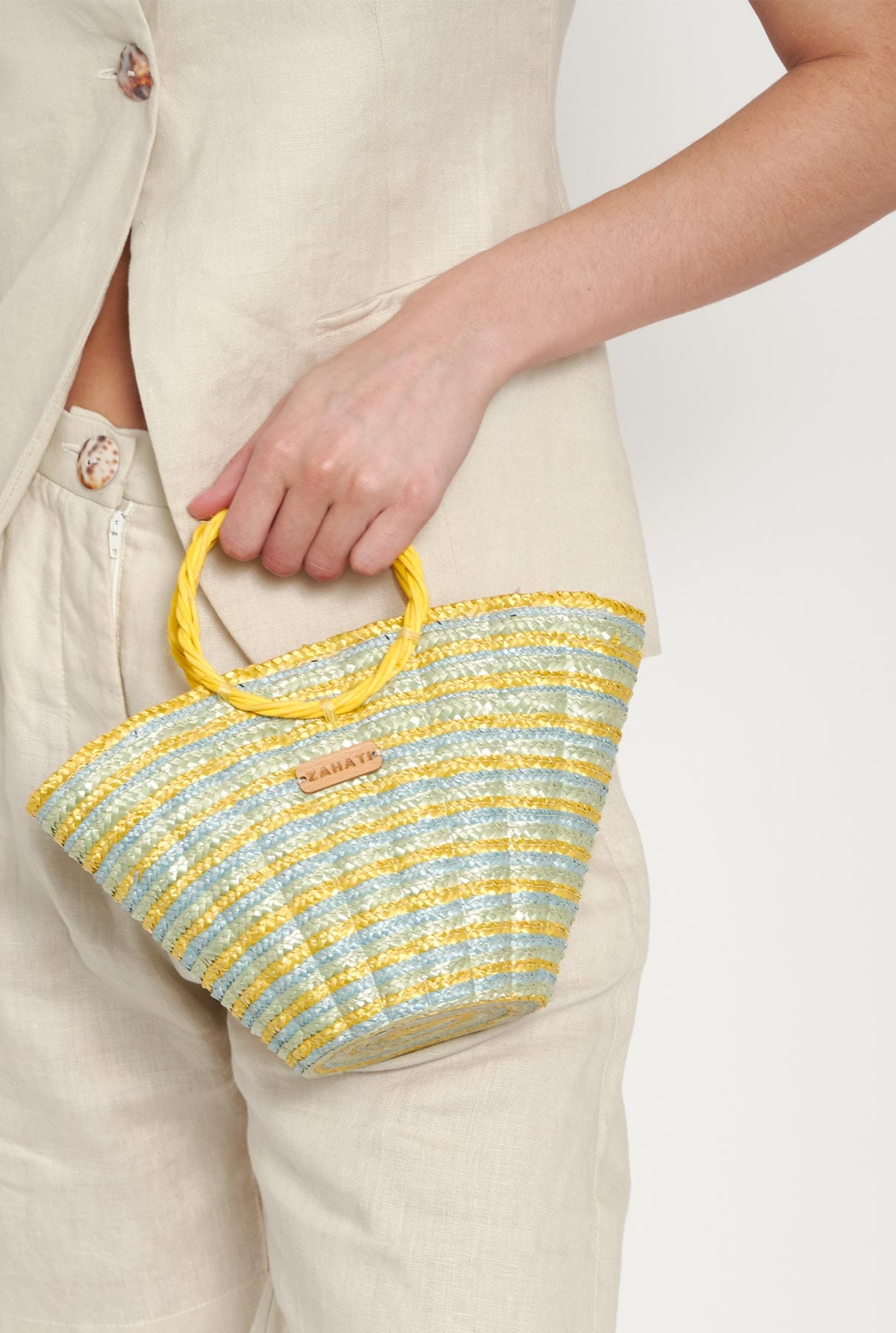Bolso Mini shelly tricolor pistacho