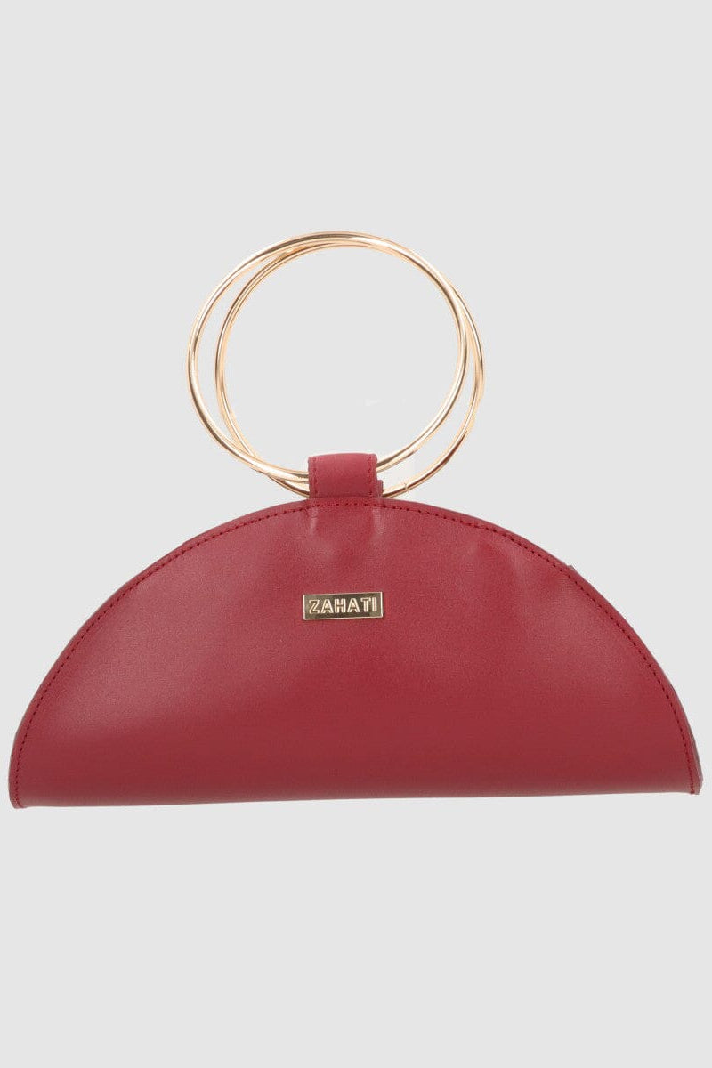 Bolso Moon Burdeos Mini-piel