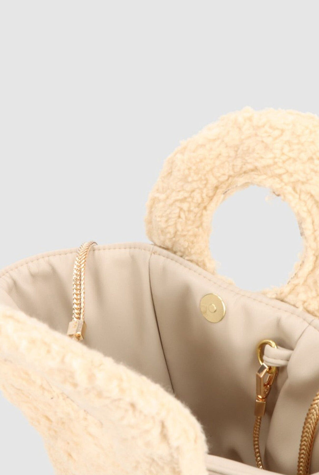 Bolso Poppy Teddy Champagne