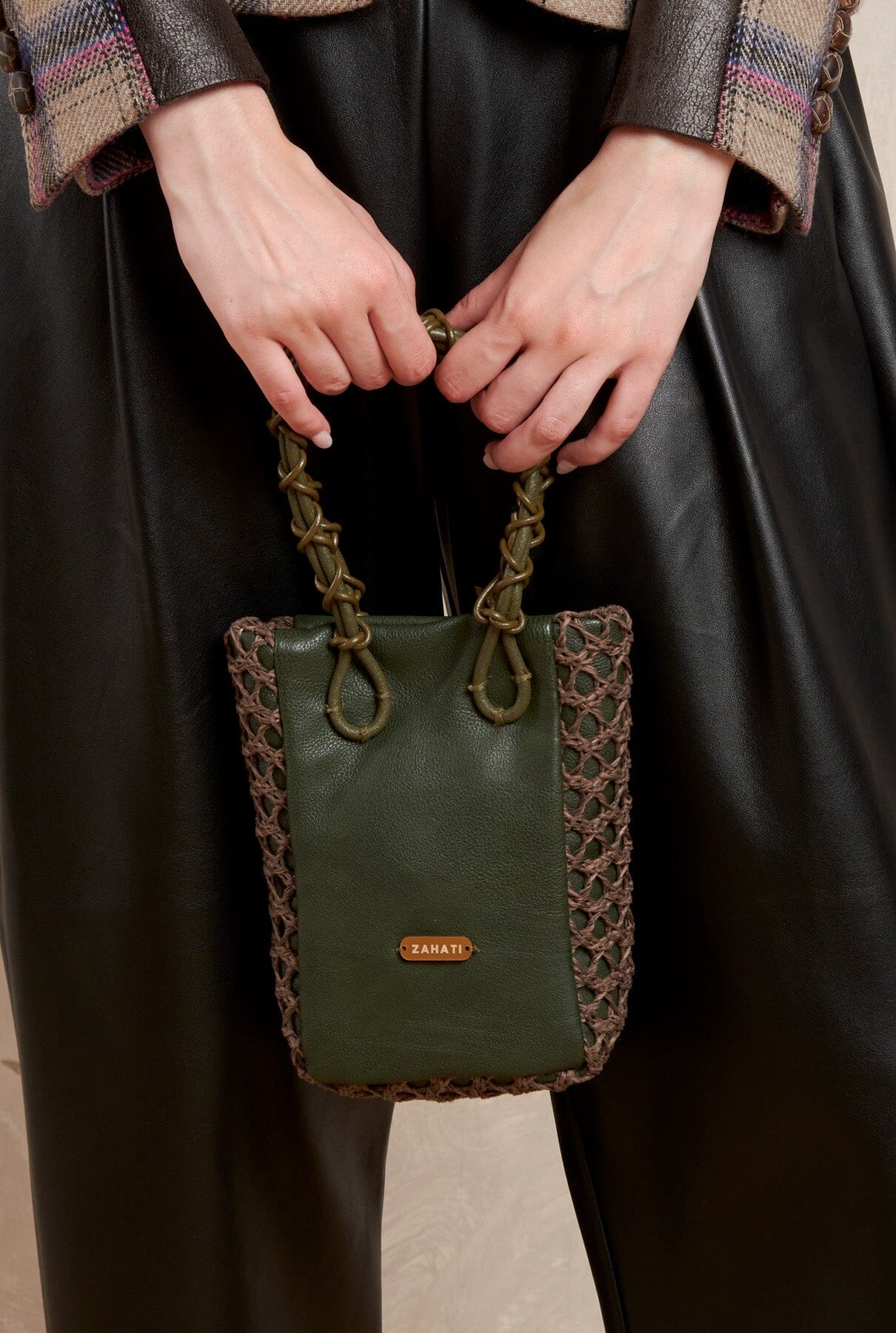 Bolso Zig-Zag duo oliva