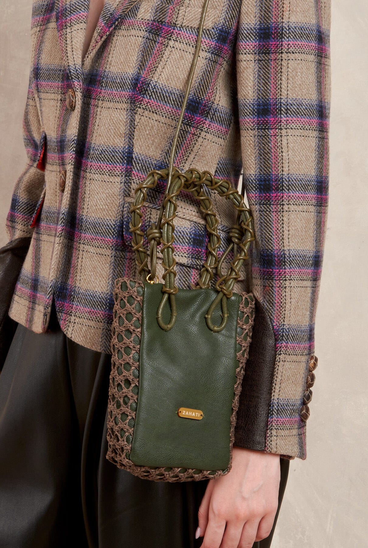 Bolso Zig-Zag duo oliva