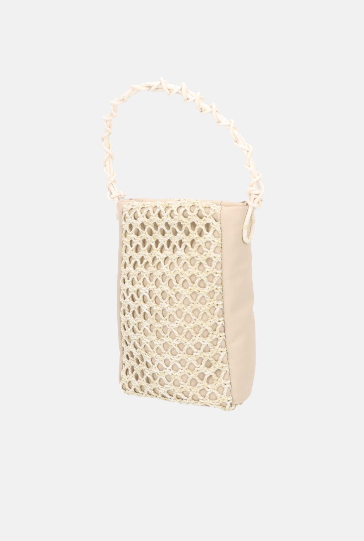 Bolso Zig-zag Mini champagne + merengue