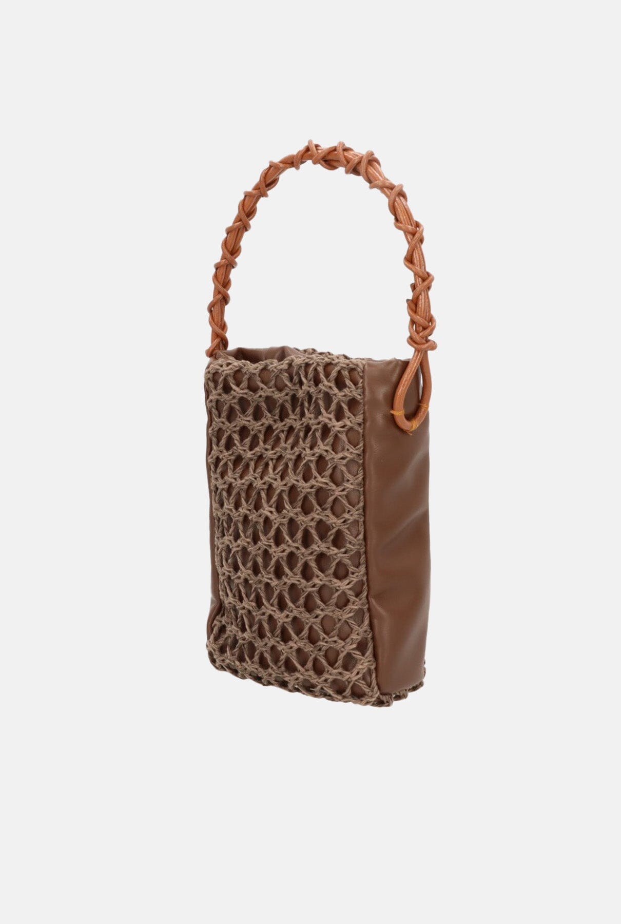 Bolso zig-zag Mini marrón
