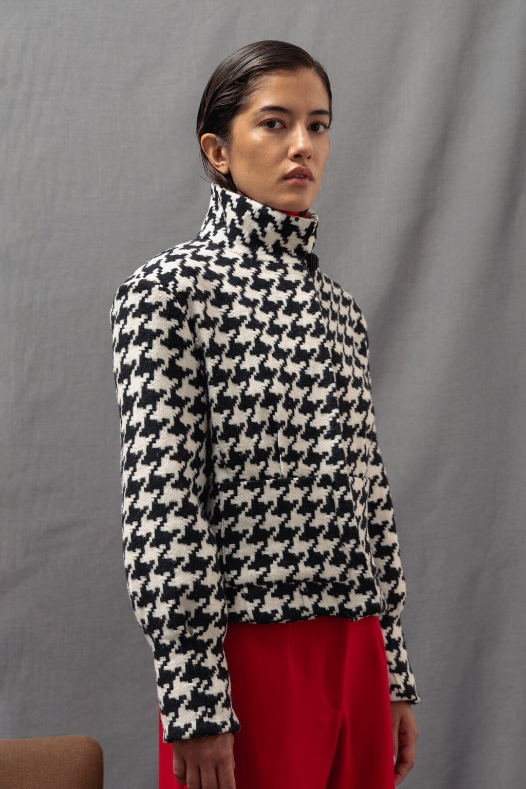 Bomber Valentina joya pata de gallo