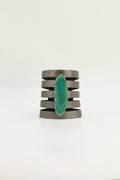 Brazalete Sol Plomo Ágata Verde