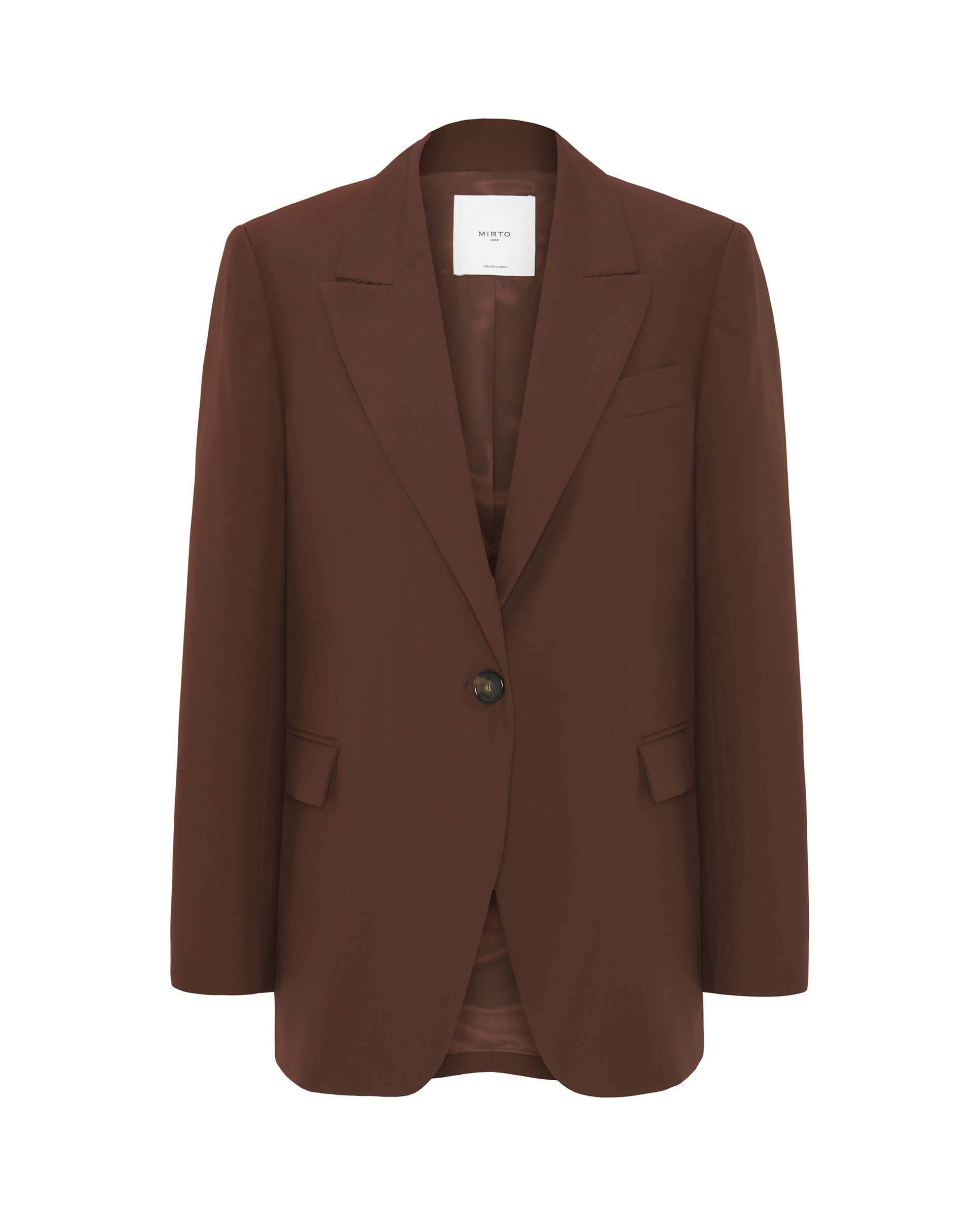 Blazer marrón de lana
