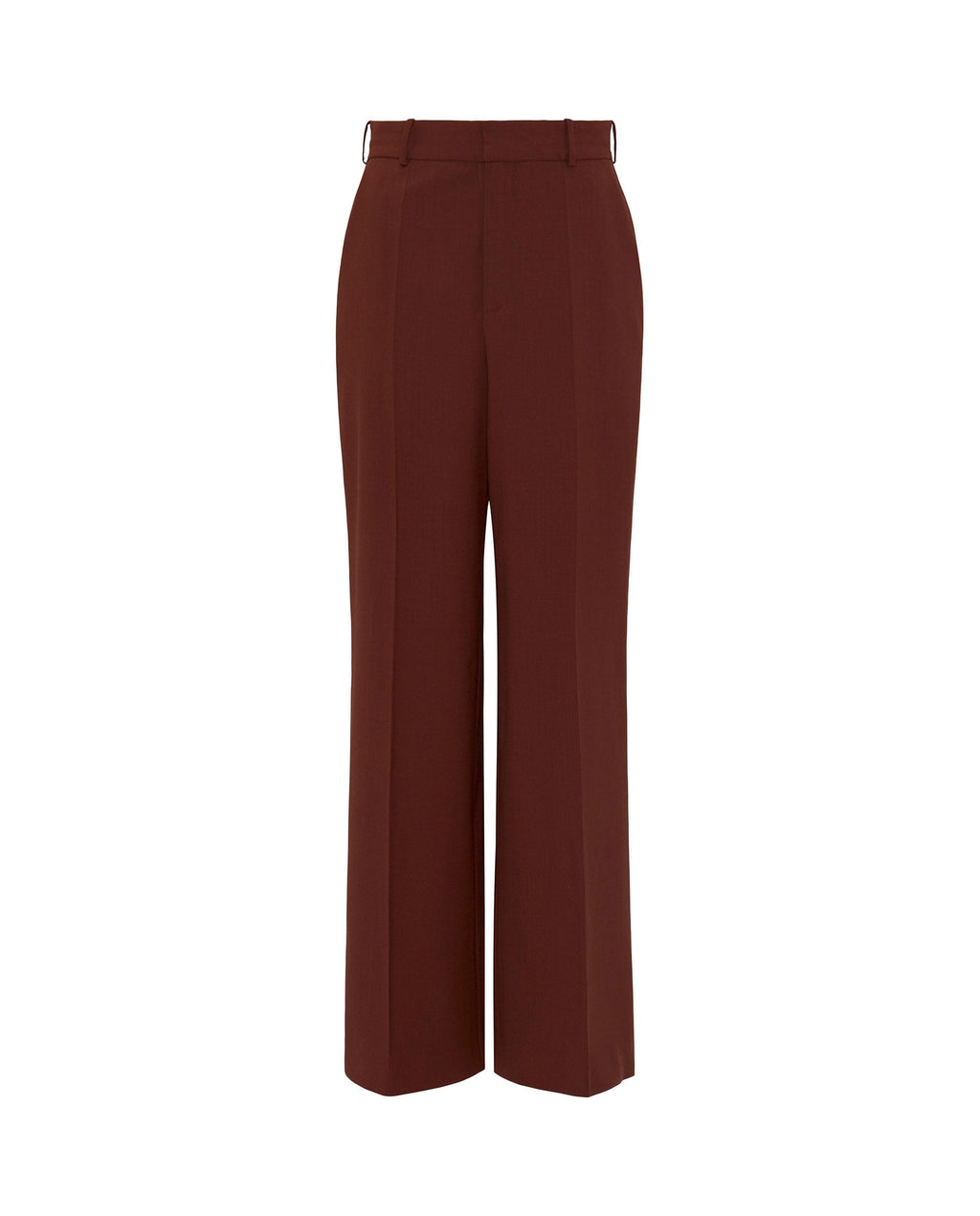 Pantalón de traje marrón de lana