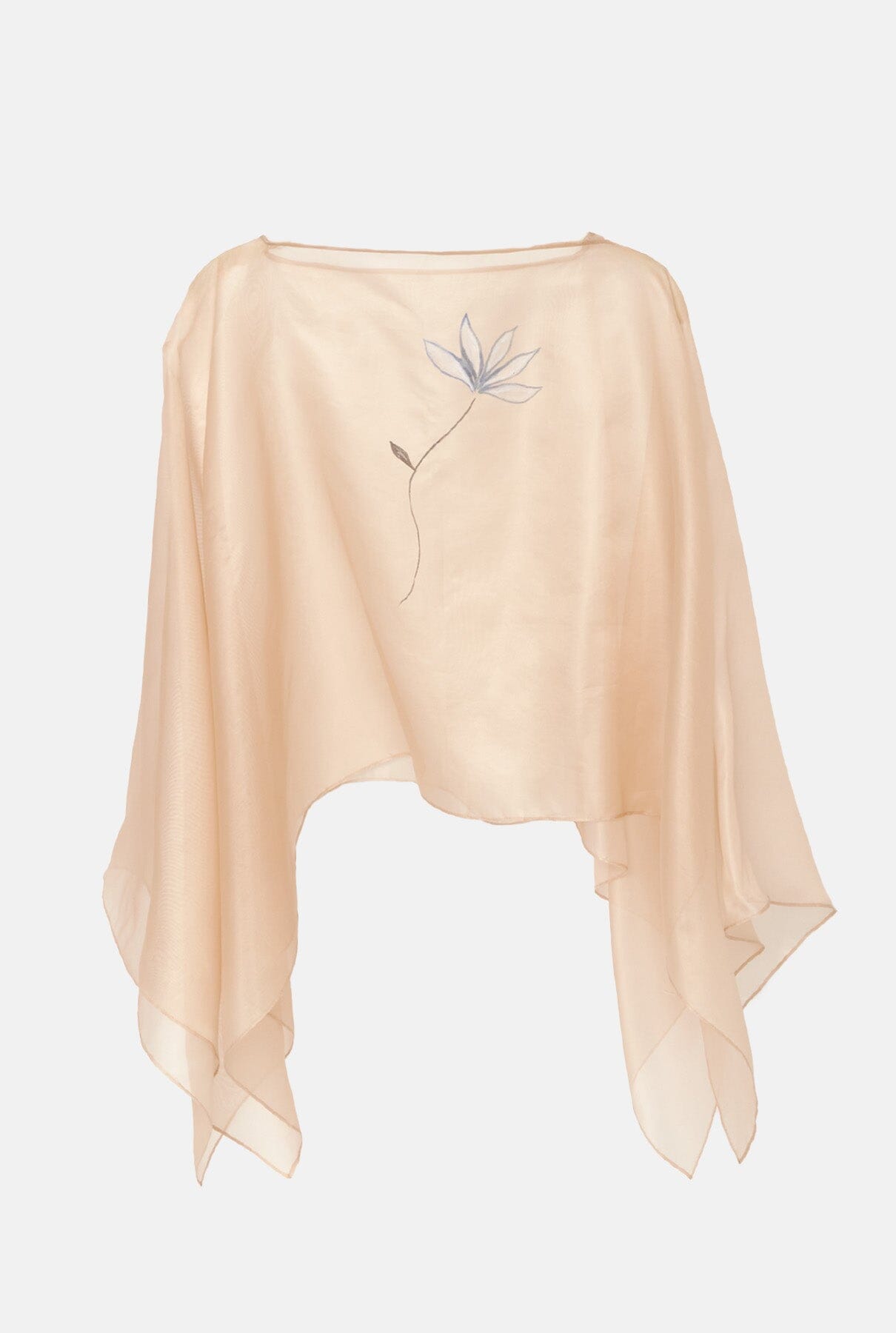 Capa nude organza