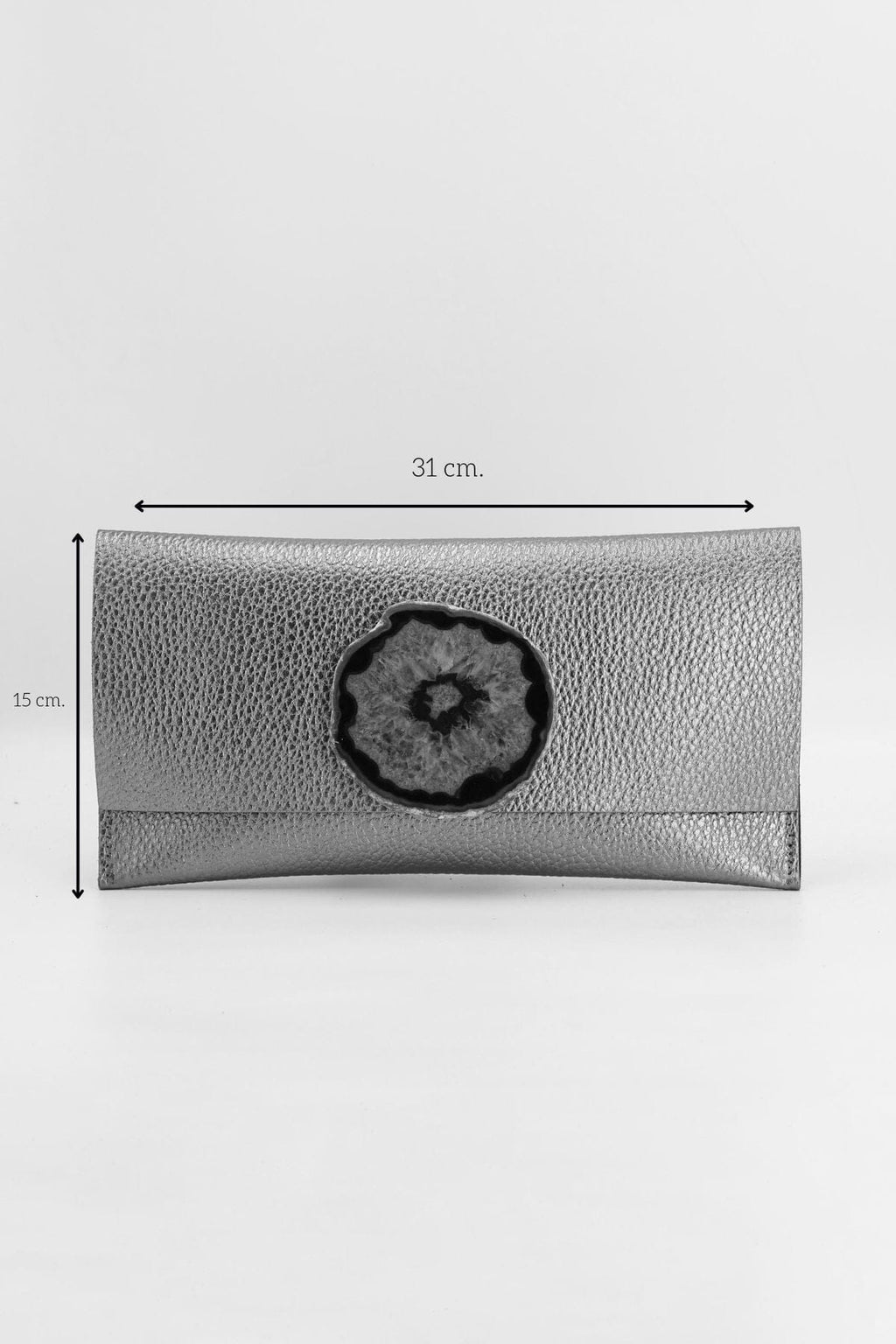 Cartera Maxi Bronce Ágata Morada