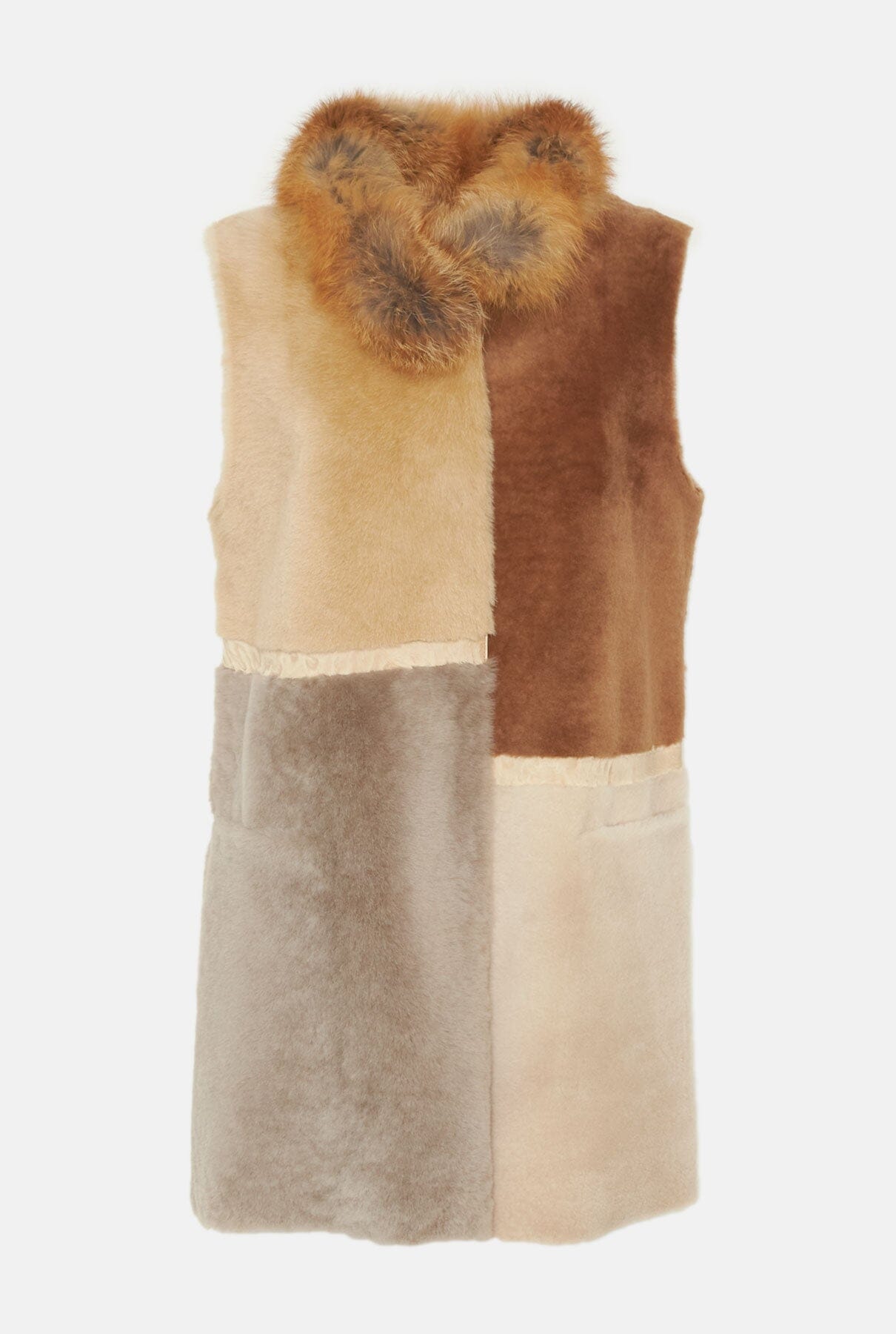 Chaleco multicolor camel