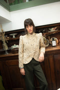Chaqueta Alsten Beige Estampado Flores