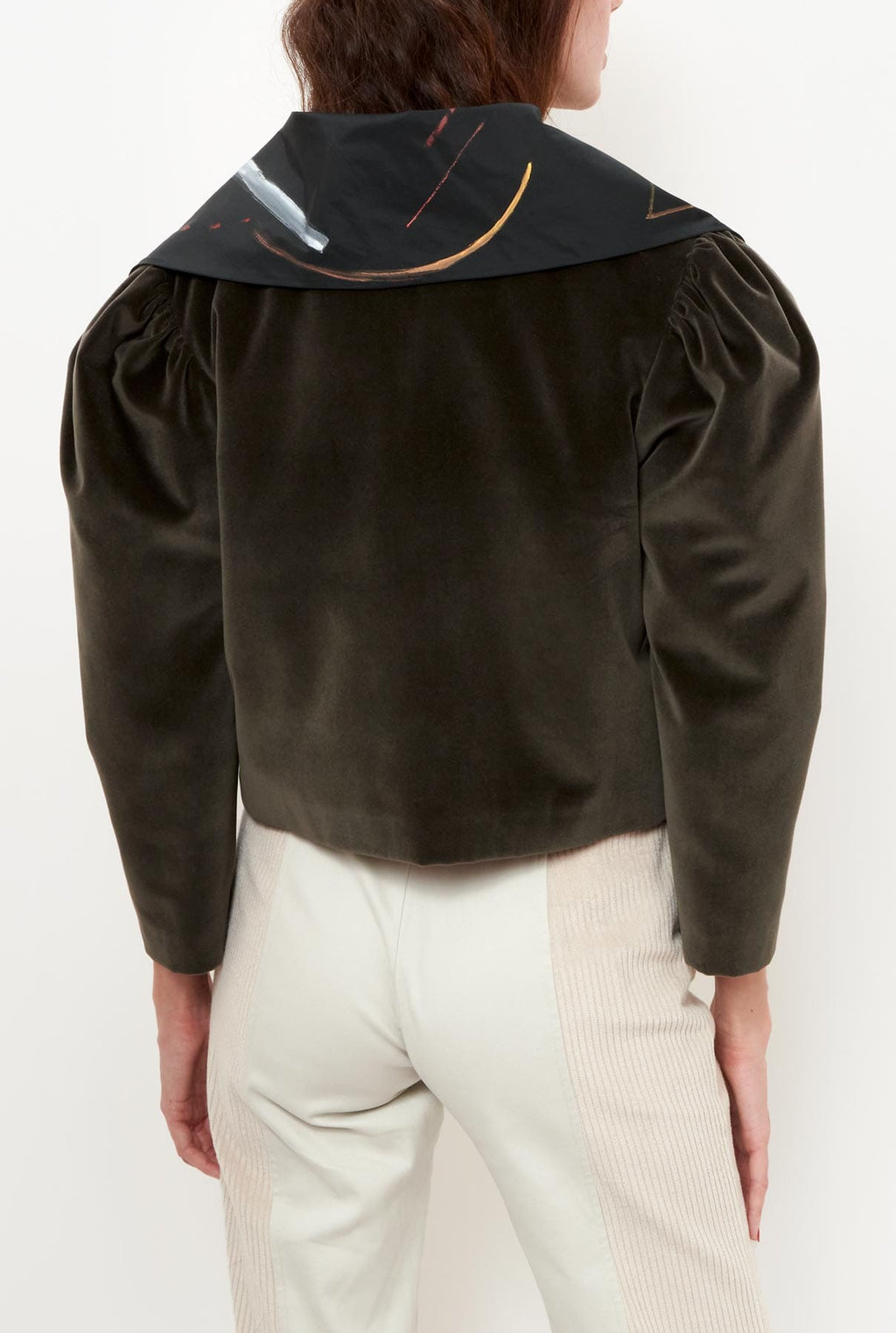 Chaqueta cuello pintado