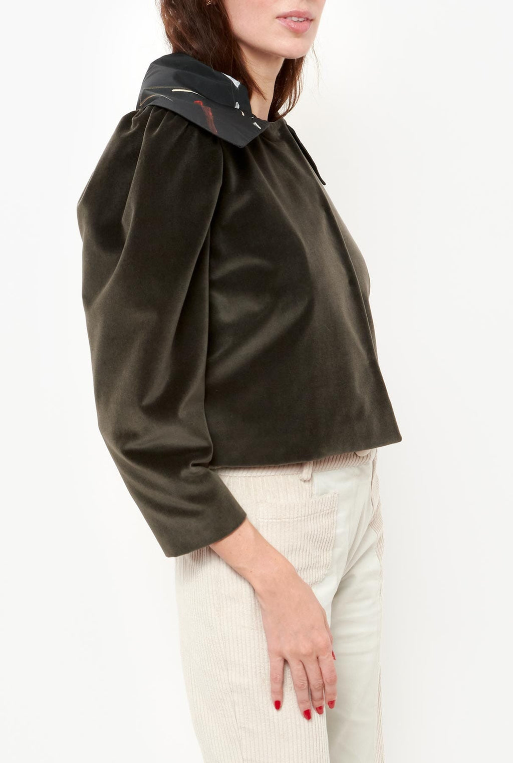 Chaqueta cuello pintado
