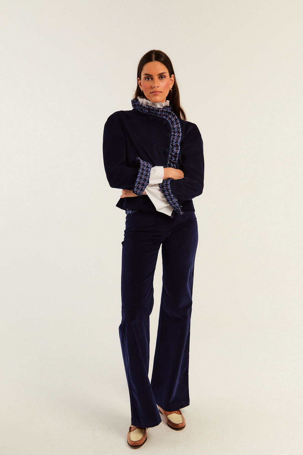 CHAQUETA DARCY PANA AZUL