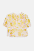 Chaqueta de organza brocada