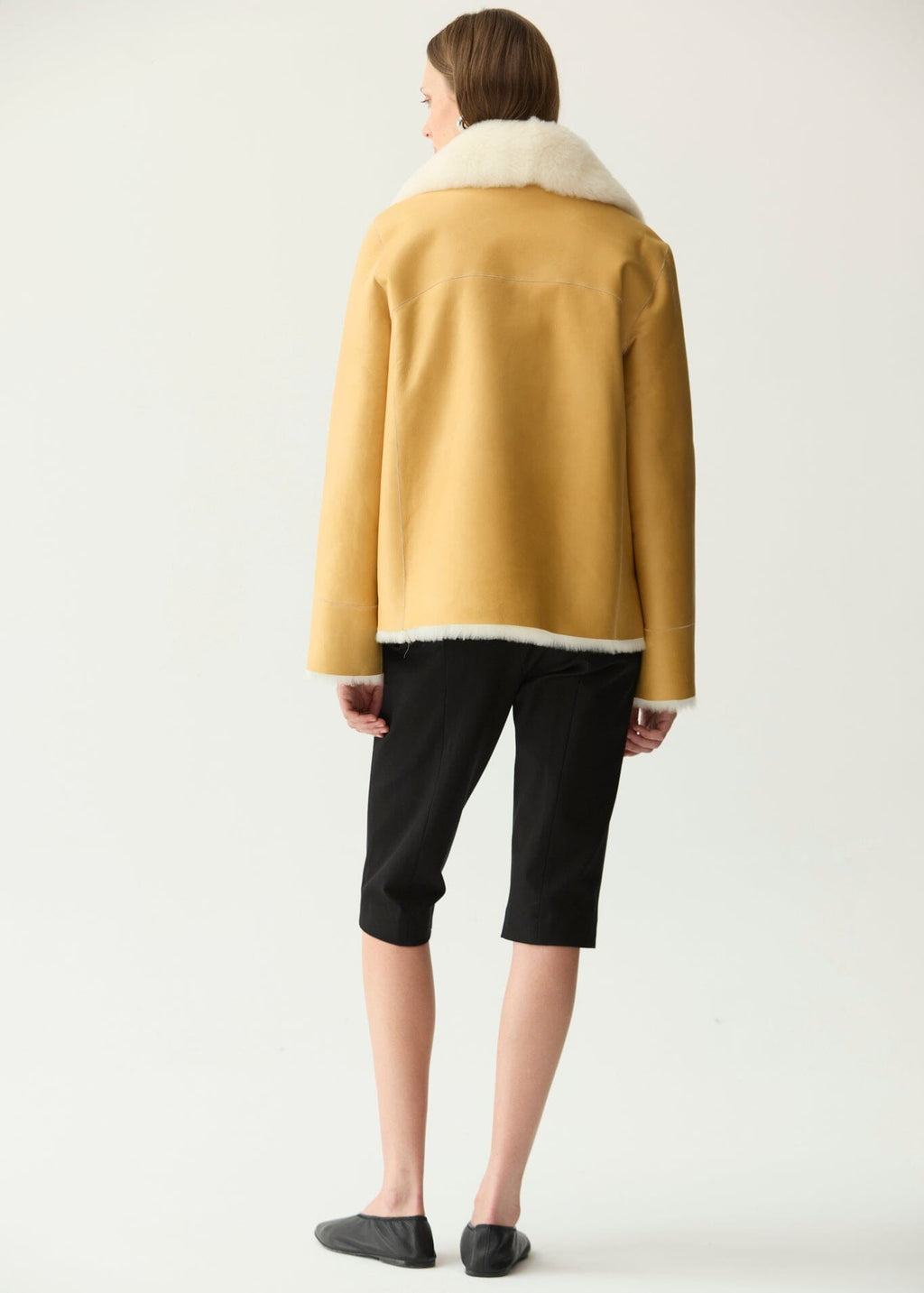 Chaqueta de pelo y piel napa